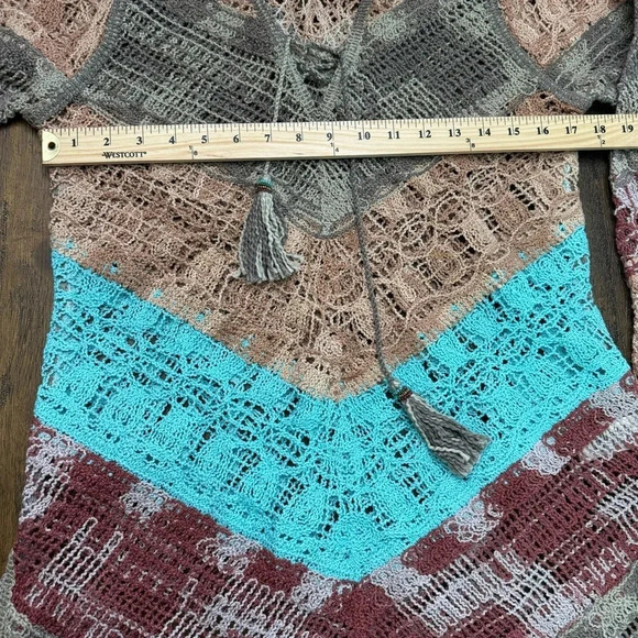 EUC Soft Surroundings boho tunic cover up. Open weave, sz small. - Picture 6 of 9